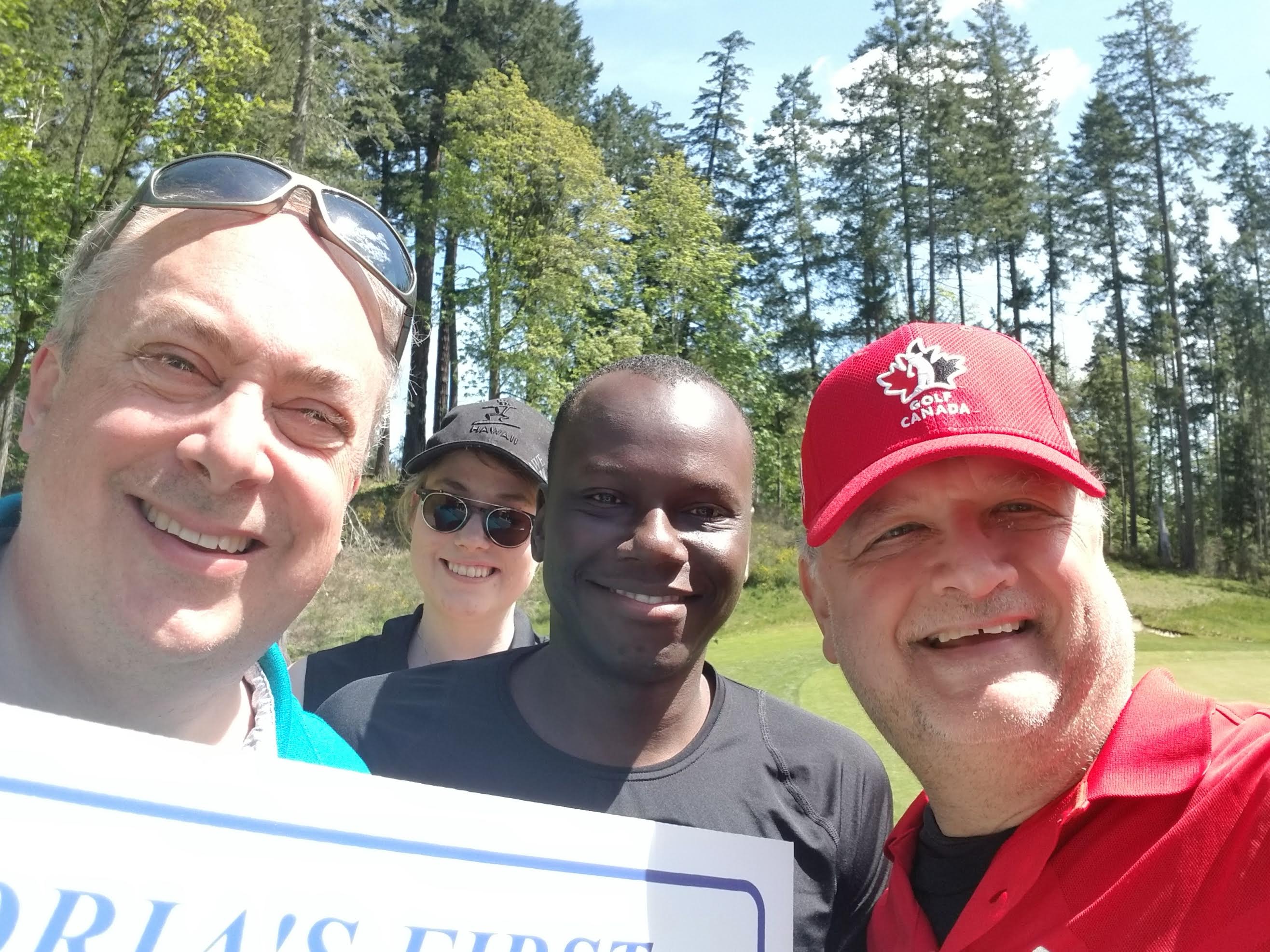 Dr Lugosi and his team at a golf tournament