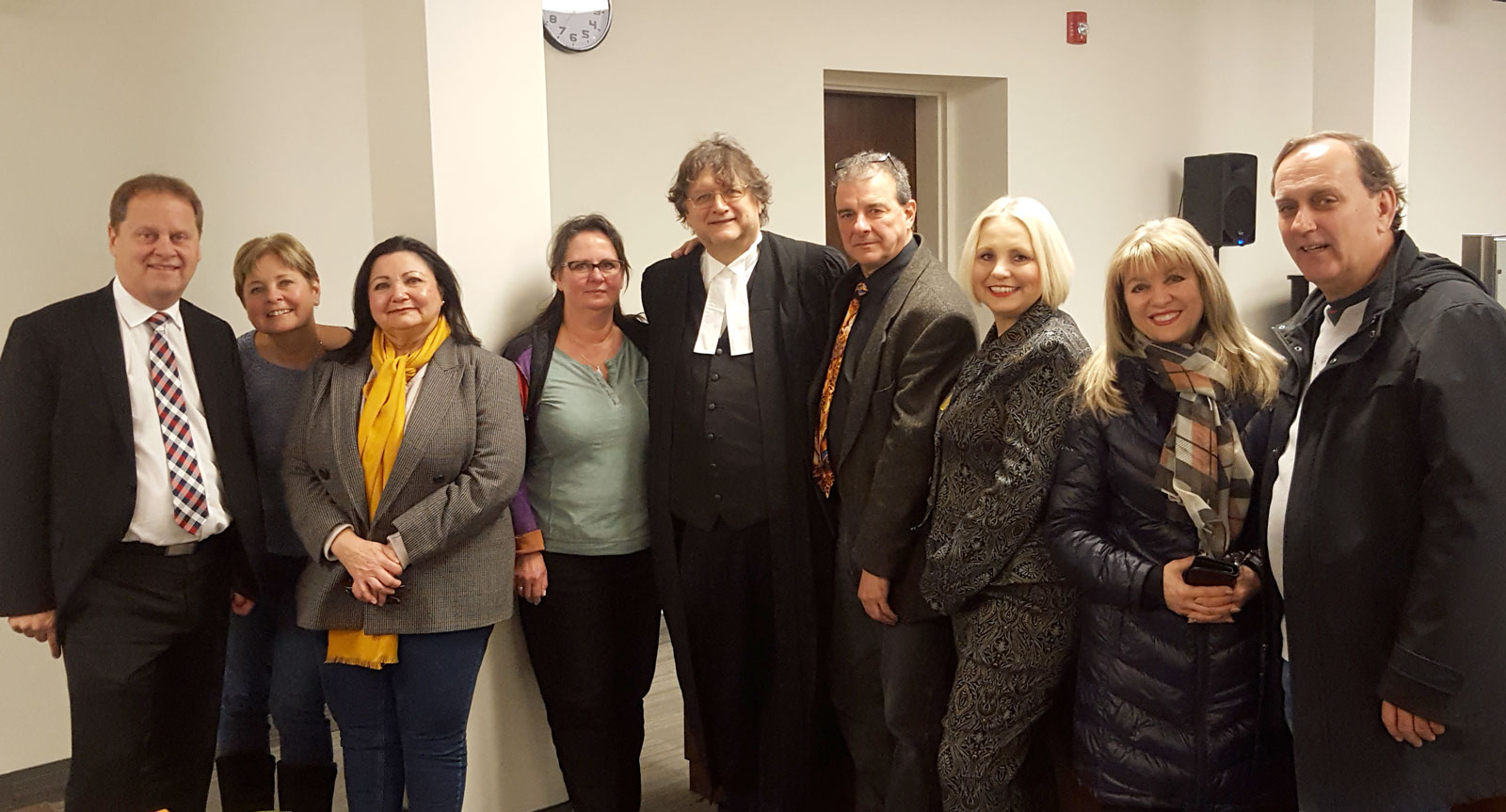 Photo taken after the Cherrier v. Canada case